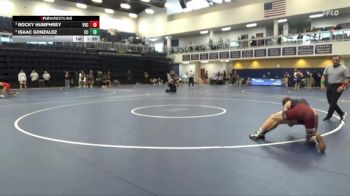 141 lbs Semifinal - Rocky Humphrey, Victor Valley College vs Isaac Gonzalez, Cerritos College