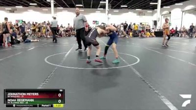 96 lbs Round 2 (4 Team) - Johnathon Meyers, 84 Athletes vs Noah Regemann, PA Alliance Red