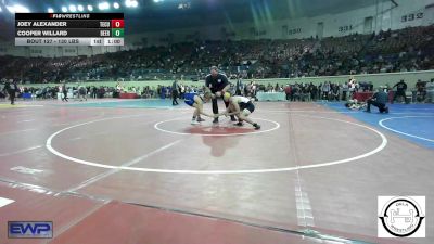 130 lbs Consi Of 16 #1 - Joey Alexander, Tecumseh vs Cooper Willard, Deer Creek Wrestling