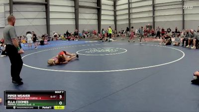 90 lbs Semis - R1 Wb - Ella Coomes, Midwest Assasins Blue vs Piper Weaver, Missouri Battle Gear Purple