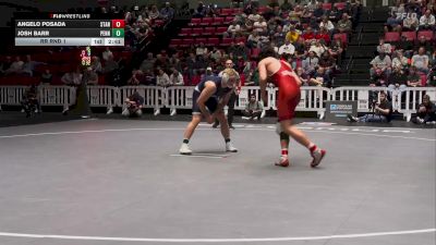 197 lbs Rr Rnd 1 - Angelo Posada, Stanford vs Josh Barr, Penn State