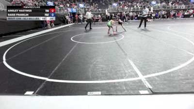 63.7-69.3 lbs Quarterfinal - Ainsley Hastings, Trailhands vs Saige Franklin, Pratt Wrestling Club