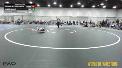 56 lbs Rr Rnd 5 - Maverick Carruthers, Wyoming Underground vs Kyler Black, POWA 12U