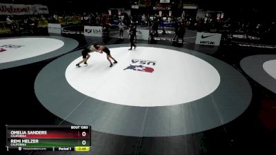 102 lbs Cons. Round 2 - Omelia Sanders, California vs Remi Melzer, California