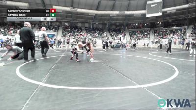 60 lbs Consolation - Asher Fanshier, Clinton Youth Wrestling vs Kayden Bass, Grove Takedown Club