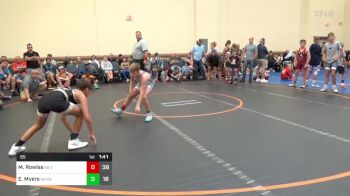 95 lbs Rr Rnd 1 - Matthew Rowles, K8 4M vs Emmitt Myers, K8 Partner Trained