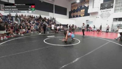 105 lbs Cons. Round 2 - Sophia Zubia, Ayala Wrestling vs Noellie Ramos, Threshold Wrestling Club