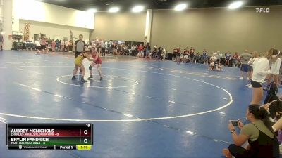 100 lbs Semis & Wb (16 Team) - Aubrey Mcnichols, Charlies Angels Florida Pink vs Brylin Fandrich, Team Montana Gold