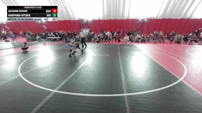 12U True Beginner - 82.4-85.2 Champ. Round 1 - Shepard Ritzke, Waukesha Wrestling Club vs Jaxson Stout, River Bend Wrestling Club