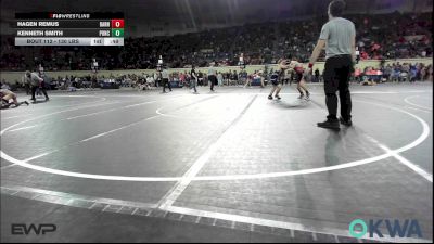 130 lbs Consolation - Hagen Remus, Barnsdall Youth Wrestling vs Kenneth Smith, Ponca City Wildcat Wrestling