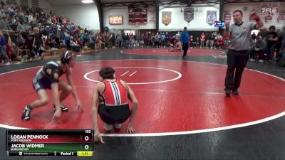 132 lbs Round 2 - Logan Pennock, Fort Madison vs Jacob Widmer, Burlington