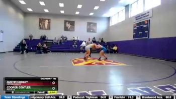 182 lbs Quarterfinal - Austin Cooley, McMinn County vs Cooper Gentler, McCallie