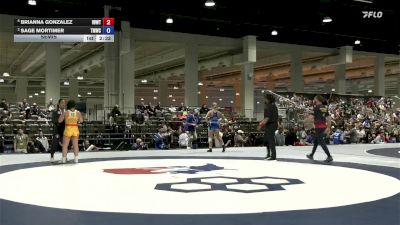 53 lbs Semis - Brianna Gonzalez, Iowa Women's WC/ Titan Mercury Wrestling Club (TMWC) vs Sage Mortimer, Titan Mercury Wrestling Club (TMWC)