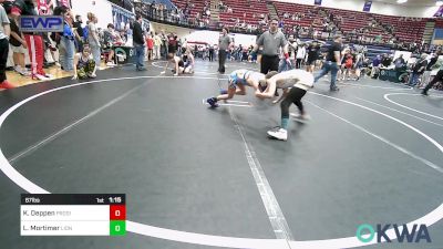 67 lbs Rr Rnd 2 - Keb Deppen, Prodigy NDT vs Lawson Mortimer, Lions Wrestling Academy