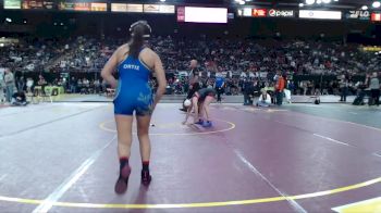 115 lbs Champ. Round 3 - Nyah Ortiz, Reed vs Kinzie Williams, American Falls