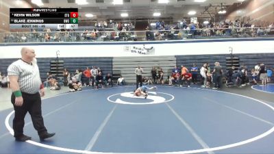 49 lbs Cons. Round 3 - Kevin Wilson, Small Town Grims vs Blake Jennings, Buzzsaw Wrestling Club