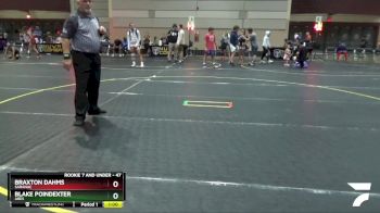 47 lbs Quarterfinal - Blake Poindexter, Ares vs Braxton Dahms, Saranac