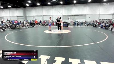 126 lbs Placement Matches (16 Team) - Mason Rohr, Ohio Red vs Creighten Lassen, Nebraska