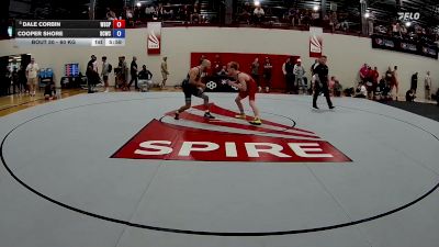 60 kg Cons. Round 1 - Dale Corbin, Wyoming Seminary College Preparatory High School Wrestling vs Cooper Shore, Buies Creek Wrestling Club