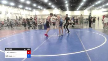 130 lbs Semifinal - Torrin Mickelson, Silverback WC vs Kaeden Orians, Gold Rush Wrestling