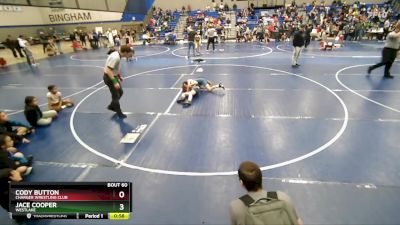 84 lbs Round 1 - Jace Cooper, Westlake vs Cody Button, Charger Wrestling Club