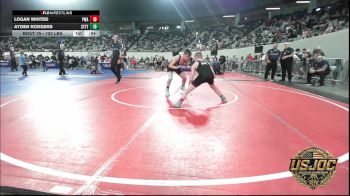 100 lbs Consi Of 8 #2 - Logan Whited, Perry Wrestling Academy vs Ayden Rodgers, Standfast