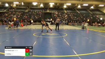 102 lbs Prelims - Mason Petersen, Columbus Wrestling Org. Black vs Isaac Kelley, Little Hammers