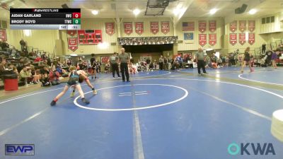 49 lbs Consolation - Aidan Garland, Berryhill Wrestling Club vs Brody Boyd, Team Tulsa Wrestling Club