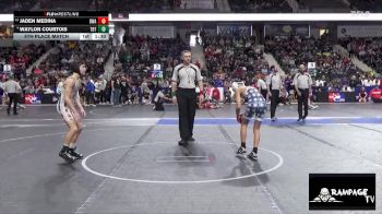 95 lbs 5th Place Match - Jaden Medina, DC Wrestling Acad vs Waylon Courtois, Topeka Blue Thunder