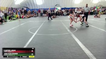 80 lbs Round 4 (8 Team) - Carter Lirgg, Terps Xtreme vs Greyson Boner, Dayton Bandits