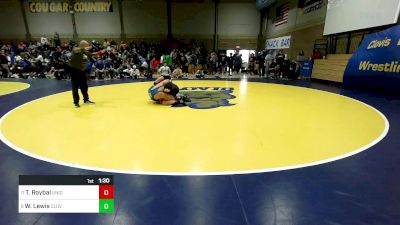 168 lbs Round Of 16 - Tucker Roybal, Union (UT) vs Wyatt Lewis, Clovis