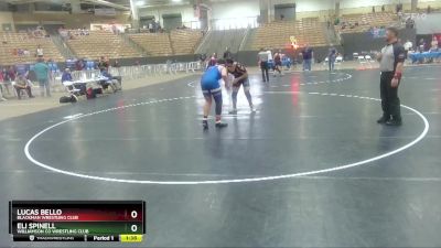 220 lbs Cons. Semi - Lucas Bello, Blackman Wrestling Club vs Eli Spinell, Williamson Co Wrestling Club