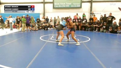 46 lbs Semifinal - Sydney Branch, Virginia Team Predator - W vs Brooke Cannici, Cordoba Trained - W
