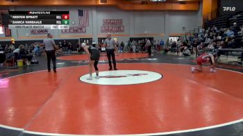 125 lbs 3rd Place Match - Keston Spratt, Williamsburg vs Danica VanBaale, Pella