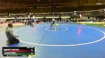 52 lbs Quarterfinal - Barrett Switzer, SVWC vs Connor Keen, Machine Shed Wrestling