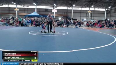 33-39 lbs Round 2 - Boone Jackson, Grangeville Youth Wrestling Cl vs Ryett Ferry, Blackfoot Wrestling Club