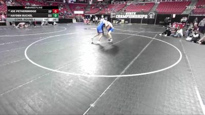 D2-215 lbs Cons. Round 1 - Hayden Buckel, Saint Croix Central vs Joe Petherbridge, Saint Croix Falls