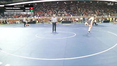 D2-150 lbs Quarterfinal - Deacon Macneill, Brother Rice HS vs Christian Bossbach, John Glenn HS (Bay City)