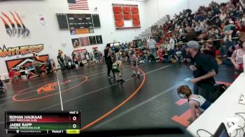 62 lbs Quarterfinal - JaeBe Rapp, Powell Wrestling Club vs Roman Haukaas, Cody Wrestling Club