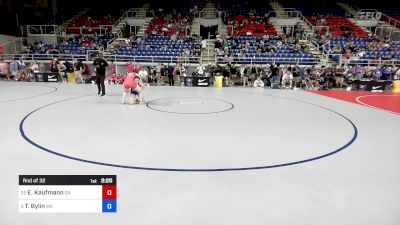 140 lbs Rnd Of 32 - Elle Kaufmann, GA vs Taydem Bylin, WA