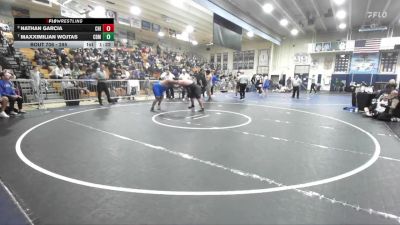 285 lbs Quarterfinal - Maxximilian Wojtas, Corona Del Mar vs Nathan Garcia, Chino