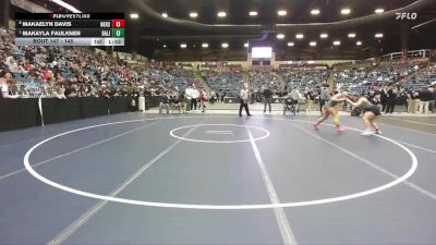 145 lbs Quarterfinal - Makayla Faulkner, Basehor-Linwood HS vs Makaelyn Davis, Newton Hs