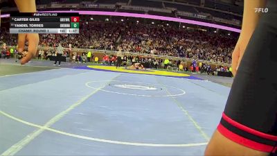 D2-106 lbs Champ. Round 1 - Carter Giles, Greenville vs Yandel Torres, Grand Rapids Kenowa Hills