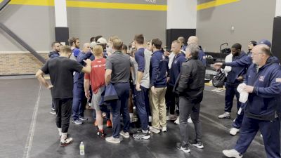 Behind the Scenes with Team USA Before The 2022 World Cup 1st Place Dual vs Iran