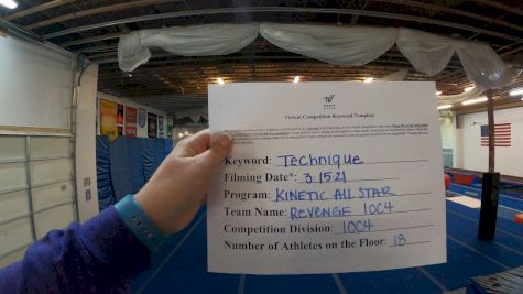 Kinetic All Star Cheer - Revenge [L4 International Open Coed] 2021 Varsity All Star Winter Virtual Competition Series: Event IV