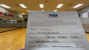 Peak Athletics - Dance Stars Teal [DanceAbilities] 2021 USA All Star Virtual Championships