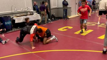 #4 JJ McComas and #20 Mason Gibson Getting Loose Before Pittsburgh Wrestling Classic