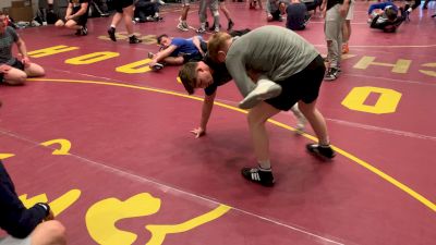 #3 Aaron Seidel, #2 Kollin Rath, and #3 Collin Gaj Work In A Group Of 3