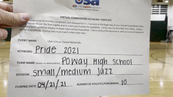 Poway High School [Jazz Varsity - Small] 2021 USA Spirit & Dance Virtual National Championships