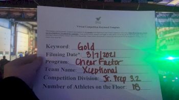 Cheer Factor [L3.2 Junior - PREP] 2021 Varsity Virtual Competition Series - Prep & Novice I
